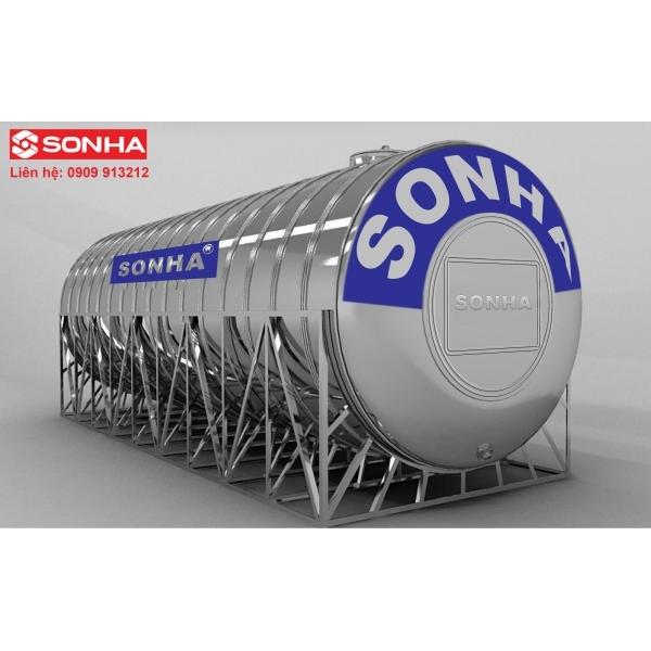 Bồn inox Sơn Hà 8000L Ngang